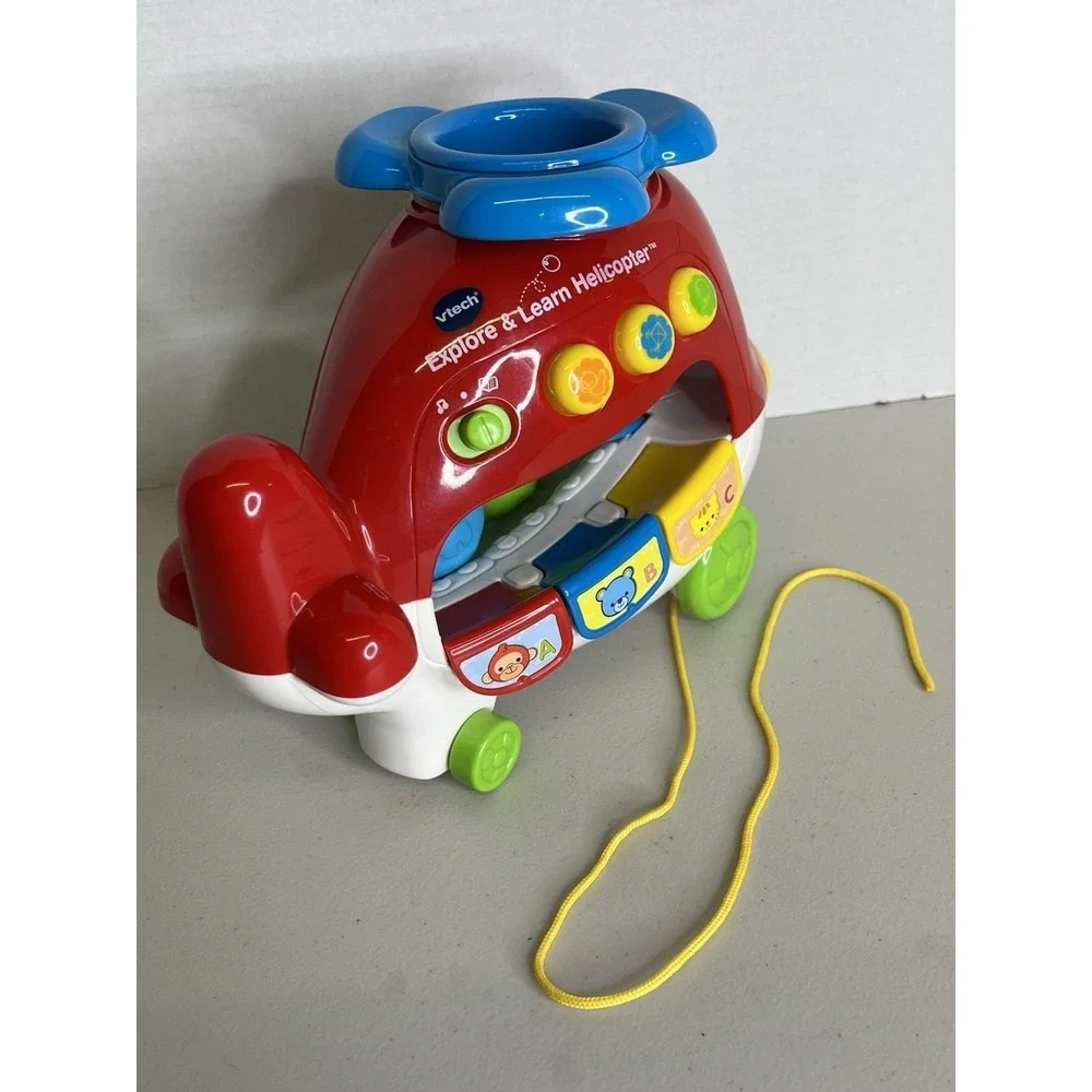 VTech Explore and Learn Helicopter Sounds, ABCs, Colors & Counting - Works!